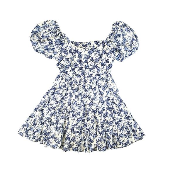 Chelsea & Violet Dresses & Skirts - Chelsea & Violet Floral Linen Tie-back Mini Dress - M